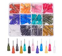 BENECREAT 144PCS 0.5 Inch 12 Different Gauge Blunt Tip Syringe Needles Dispensing Needle with Lure Lock for Refilling E-Liquid Inks and Syringes