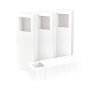 BENECREAT 14PCS White Kraft Packaging Drawer Box 4.8x2x1.5 Inch Cardboard Present Box for Lipstick, Small Perfume Essential Oil Bottle