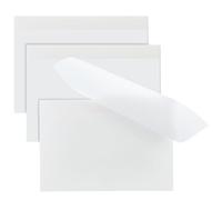 BENECREAT 150 Sheets 183×124mm/7.2×4.88inch Transparent Sticky Notes, Extra Large Clear Self Sticky Notes, See Through Post Sticky Note for Notebooks Annotation