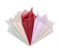 BENECREAT 150Pcs 5 Colors Flower Wrapping Paper, Cotton Flower Wrapping Gift Wrapping Tissue for DIY Crafts Wedding Valentine's Day Centerpieces Gift Packaging, 11.4x11.4inch/ 29x29cm