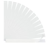 BENECREAT 16pcs 28.5cm White Glue Strips, 24mm/0.9inch Wide Hot Melt Resin Tape, Thermal Glue Strips for Book Binding Repair, 1.2mm Thick