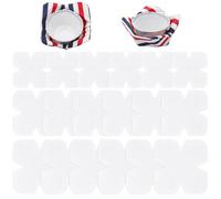 BENECREAT 18Pcs 3Sizes Bowl Cozy Pre Cut Batting, 20/25/30cm Soft Cotton Fabrics Quilter Batting, Cozy Pattern Template for Sewing DIY Quilting Craft, 3mm Thick