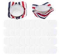 BENECREAT 18Pcs Bowl Cozy Pre Cut Batting, 25.3x25.3cm Soft Cotton Fabrics Quilter Batting, Cozy Pattern Template for Sewing DIY Quilting Craft, 3mm Thick