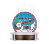 BENECREAT 197 Feet/ 66 Yard Copper Wire 26 Gauge Tarnish Resistant Antique Bronze Copper Wire for Jewelry Making Bracelet Necklace Supplies
