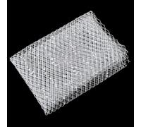 BENECREAT 1m/1 Yards Birdcage Veil Netting Fabric, 42.5cm/ 16.7inch White Russian Millinery Netting Tulle Fabric Mesh Hat Veil with Clear Diamond for Wedding Decor, DIY Bridal Dress