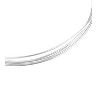 BENECREAT 1M/3.3Ft Sterling Silver Square Wire, 0.6mm/22 Gauge 925 Silver Jewelry Making Wire, Square Craft Supply with Polishing Cloth for Professional Jewelry Design DIY Projects
