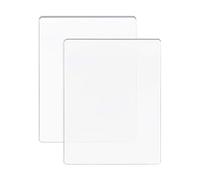 BENECREAT 2 Packs 19.5x15cm Clear Acrylic Cutting Pads Transparent Acrylic Die Cutting Plates for Die Cutting Work, 3mm and 5mm