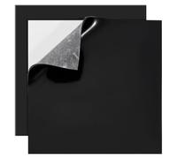 BENECREAT 2 Pcs 300x300mm/12x12 Inch Self-Adhesive Silicone Pad, 3mm Thick Black Silicone Sheet, Silicone Gasket Material for DIY Projects Sealing Cushioning Crafts and Home Use
