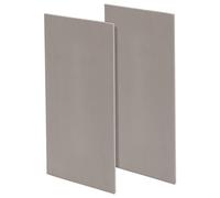 BENECREAT 2 Sheets 33.5x15cm Grey Rubber Stamp Sheets for Photosensitive Stamps, 0.65cm Thick Handmade Soft Rubber Crafts Carving Blocks