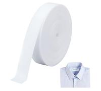 BENECREAT 20m/65.6FT Iron on Fabric Labels for Clothes Marking, 16mm Writable Name Tags Blank Cotton Ribbon for Home, School & Laundry Use, Crafts Decoration