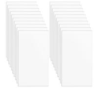 BENECREAT 20PCS Clear Acrylic Sheet 3mm Thick 90x50mm Rectangle Cast Sheet for Craft Projects, Signs, DIY Projects