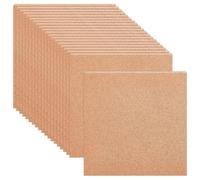 BENECREAT 20Pcs Square Cork Boards, 30×30cm/12×12 Inch Cork Bulletin Boards for Home Office Wall Decorations & DIY Crafts, Message Decorative Display
