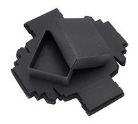 BENECREAT 20Set Cardboard Favor Boxes with Lids, 11.6x9.6x3.8cm Black Cardboard Paper Jewelry Box Gift Case for Wrapping Gifts, Bridesmaid Proposal, Birthday, Holiday, Wedding
