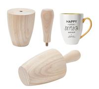 BENECREAT 217.5 x 99 mm/8.5 x 3.8 inch Wood Cup Mold, Cup Pottery Mold, Pottery Shaping Tool for DIY Pottery Cup Ceramic Cup Mug Vase Art Making