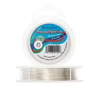 BENECREAT 22 Gauge Silver Jewelry Wire Tarnish Resistant Copper Wire Beading Making Wire for Bracelet Necklace Jewelry Making, 66 Feet/22 Yard