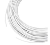 BENECREAT 25m/82.02 ft White HDPE Plastic Welding Rod, 3.5mm/1/7inch Diameter Plastic Welding Repair Rods for Car Bumper, Water Tanks, Trash Can, Canoe and Plastic Bins