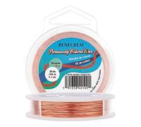 BENECREAT 26 Gauge Jewelry Beading Wire Tarnish Resistant Copper Wire Craft Wire for Beading Wrapping, Jewelry Making, 197 Feet/66 Yard