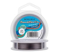 BENECREAT 28-Gauge Tarnish Resistant Gunmetal Wire for Jewelry Craft Making, 328-Feet/109-Yard