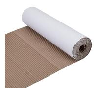 BENECREAT 2m/78.7 Inch Corrugated Cardboard Roll, 35cm/13.8 Inch Shipping Corrugated Paper Corrugated Cardboard Sheets for Christmas Party Gift Packing Storage Shipping (White)