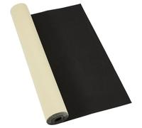 BENECREAT 2mx40cm Black Self Adhesive EVA Foam Roll, 1mm Thick Waterproof Foam Rubber Sheet for Furniture Protecting, Gap Filling, Costumes and Craft Project