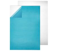 BENECREAT 2PCS 30x20cm Aluminium Panel Plate with Protective Film, 2mm Silver Aluminium Practice Sheets for Jewelry Making Hand Stamping Embossing