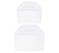 BENECREAT 2Pcs Acrylic Weaving Comb, Tapestry Weaving Comb Braided Tools, Loom Comb Weaving Knitting Accessories for Tapestry Craft Wall Decor Making