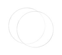 BENECREAT 2PCS Clear Acrylic Circle Disc 3mm Thick 250mm Inner Dia Cast Sheet for Craft Projects, Signs, DIY Projects