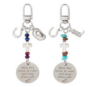 BENECREAT 2Pcs Horse Saddle and Bridle Charm Clip, Antique Silver & Platinum Saddle Strings Riding Charms Saddle Charm for Horse Rider Riding Enthusiast Hanging Ornament