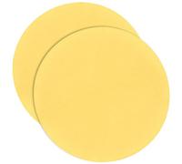 BENECREAT 2PCS Round Clay Throwing Cloth, 315mm Yellow Pottery Clay Throwing Pad for Pottery Tools, Pottery Machine Accessories, 0.8mm Thick