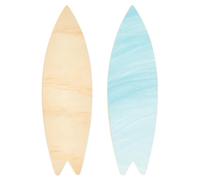 BENECREAT 2PCS Surfboard Cutout, 30.2x9.5cm/11.9x3.7inch Wood Surfboard Shape, Wood Cutout for Art Creation Graffiti Painting Home Hanging Decoration