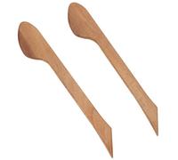 BENECREAT 2Pcs Wooden Handle Tools, Clay & Pottery Clay Sculpting Tools for DIY Handmade Modeling Pottery Tools Throwing Stick for Arts, Crafts & Sewing