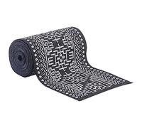 BENECREAT 3.9 Inch/10cm Wide Black Jacquard Ribbon Decoration 7.66 Yards/7m Floral Pattern Jacquard Ribbon Woven Ribbon Decoration for DIY Sewing Craft Decoration, Hat Band, Gift Wrapping