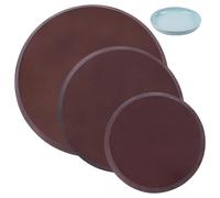 BENECREAT 3 Pack 150/200/250mm/5.9/7.87/9.84Inch HDF Pottery Plate Molds, Round Ceramic Forming Molds Clay Plate Mold Pottery Forming Tools for DIY Ceramic Cutting and Printing