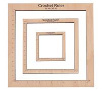 BENECREAT 3 Styles Crochet Ruler Square Ruler Knitting 5cm 10cm 15cm Guide Knitting Tool Sewing Measure Tailor Ruler for Measuring Crochet Accessories