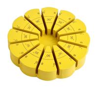 BENECREAT 30° Adjustable Pine Wood Stained Glass Jig, Yellow 3D Glass Soldering Tool for Stained Glass Projects and Artistic Creations, Slot: 4.5~5mm