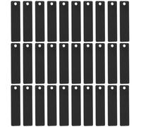 BENECREAT 30 Pack Engravable Aluminum Keychain Blanks, Metal Stamping Blanks, Rectangle Keychain Blanks for Jewelry Making, Pet Tags Dog Tag, Personalized Gifts, 50x12mm/2x0.47inch