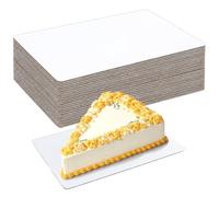 BENECREAT 30-Pack White Rectangle Cake Boards, 13.39x9.84 Inch/340x250mm Corrugated Paper Cake Base Boards, Sturdy Baking Board for Sheet Cakes Parties Celebrations Display