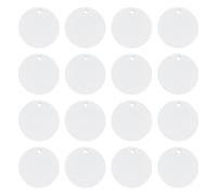 BENECREAT 30 Pcs Round Aluminum Sublimation Blanks, 40mm Aluminum Double Side Stamping Tags for Heat Press Printing, Engraving Tags Charms, Christmas Ornaments Jewelry Making Supplies