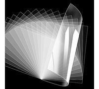 BENECREAT 30 Sheets Plastic Film for Sealing Shaker Molds, 29.7x21cm Clear Acetate Sheet A4 Waterproof PVC Sheet for Furries Cosplay, Sculptures, Props, Fursuits, Craft Making, 0.04mm Thick