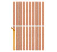 BENECREAT 30Pcs Cork Hat Size Reducer Strips, Self Adhesive Hat Inserts Adjustable Sizing Tape for Cowboy Hats Sizing & Decorative Crafts, 20x4cm/7.9x1.57inch