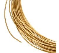 BENECREAT 32.8Ft Square Copper Wire, 21 Gauge Brass Wire, Half Hard Craft Wire for Jewelry Making, Gem Metal Wrap, Garden, Sculpting, Armature, Golden