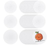 BENECREAT 36Pcs 3Styles Foam Texture Paper, Round Foam Texture Art Pad, 3D Drawing Magic Canvas Sponge for DIY Puffy Paint Crafts and Handicrafts Art Supplies