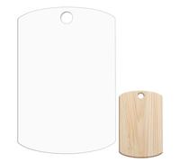 BENECREAT 38x25cm Acrylic Charcuterie Board Template, Cutting Board Template with 30mm Hole for Kitchen Woodworking, 4mm Thick