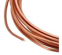 BENECREAT 3m/9.8Ft Square Copper Wire, 1.6mm/14 Gauge Pure Copper Wire, Craft Wire for Jewelry Making, Gem Metal Wrap, Garden, Sculpting, Armature, Half Hard