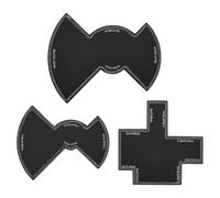 BENECREAT 3Pcs Leatherwork Template with Sewing Template Set and Black Bowknot Craft Template, Faux Leather Handcraft Tools for Purse Making, 151~179x126~151mm/5.94~7.05x4.96~5.94inch, 2mm Thick