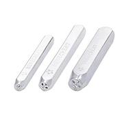 BENECREAT 3PCS Star Design Metal Stamp Set, 2/4/6mm Metal Punch Stamps for DIY Jewelry Crafts, Wood Punch Stamping