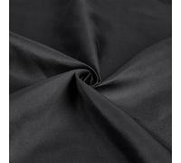 BENECREAT 4.6m×150cm/5 Yards× 59" Black Microsuede Upholstery Fabric, Peach Skin Sueding Cloth, Polyester Peach Skin Faille Fabric for Sewing, DIY Projects, Bag Linings, Home Decorations