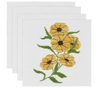 BENECREAT 4 Pcs Plastic Cross-Stitch Cloth 14 Count, 30x30cm WhiteSmoke Aida Fabric, Embroidery Sewing Supplies for Handmade Art Craft DIY