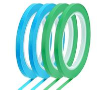 BENECREAT 4 Rolls 2 Colors Fine Line Tape, 6mm×33m/3/13inch×36Yard High-Temp PVC Fine Line Fineline Masking Tape, Automotive Paint for Auto, Motorcycle, Flame Painting