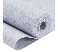 BENECREAT 40cmx3m Light Gray Felt Fabric, Fabric Shelf Lining for Holiday Decorations DIY Photo Frames and Jewelry Boxes, 1mm Thick
